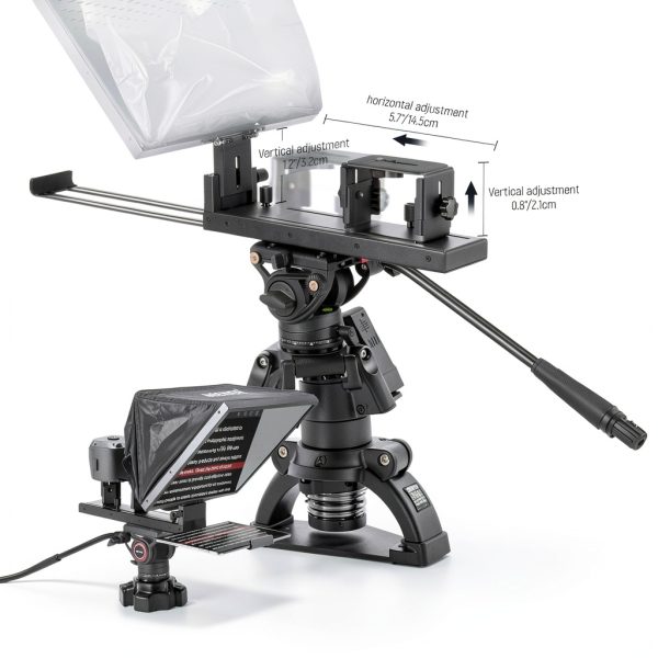 Neewer X16B Teleprompter No Assembly 16 Inch Tablet Camera-3