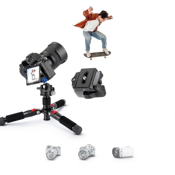 Neewer Mini Tripod Aluminum Alloy 360 Ball Head for Creators-1