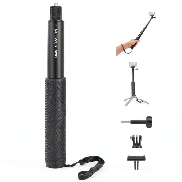 Neewer Invisible Selfie Stick Action Camera Extension Rod-0