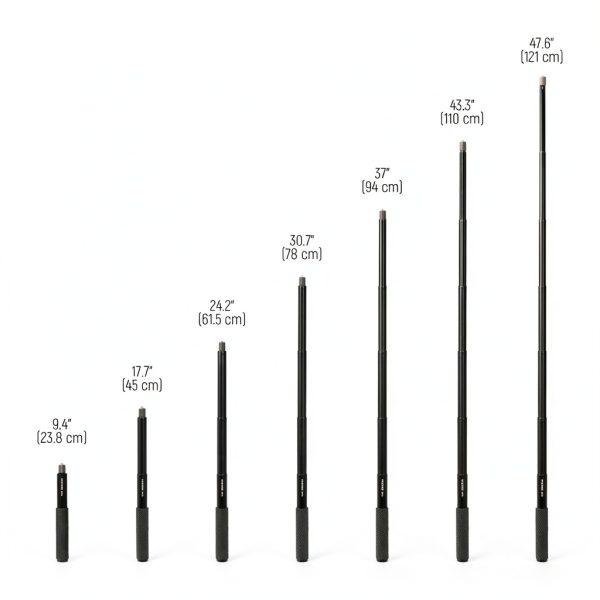 Neewer Invisible Selfie Stick Action Camera Extension Rod-2
