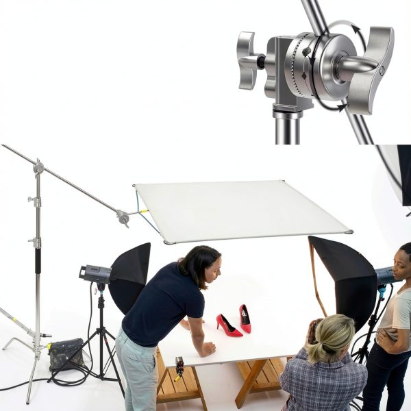 Neewer C Stand Heavy Duty Stainless Steel Photography Light-4