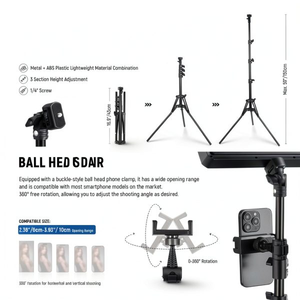 Neewer Basics LED Video Light Bi Color Dimmable Streaming-5