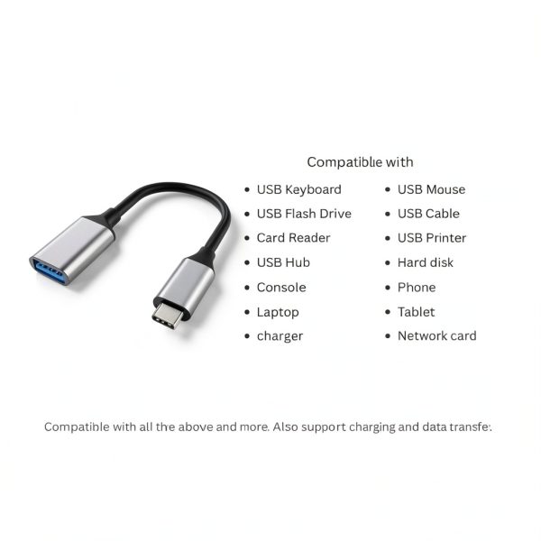USB C to USB Adapter 2 Pack for MacBook iPhone Samsung-3