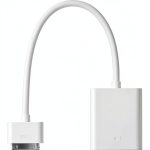 Apple 30 Pin VGA Adapter HD Mirroring Legacy Device Support-0