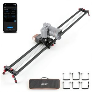 Neewer Motorized Camera Slider Carbon Fiber App Control ER1-0