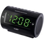 Jensen AM FM Dual Alarm Clock Radio Nature Sounds Snooze-0