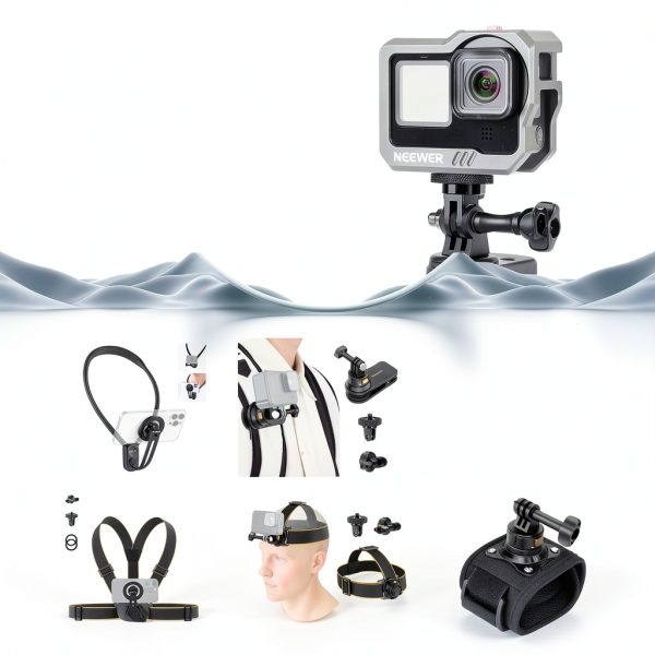 Neewer Action Camera Tripod Mount Adapter Aluminum Alloy-2