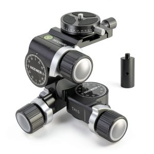 Neewer 3 Way Geared Tripod Head Aluminum Alloy Camera-0
