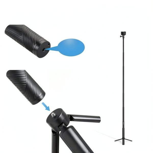 Neewer Invisible Selfie Stick Action Camera Extension Rod-4