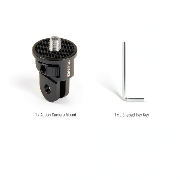 Neewer Action Camera Mount Adapter Aluminum Alloy 1/4 Screw-8
