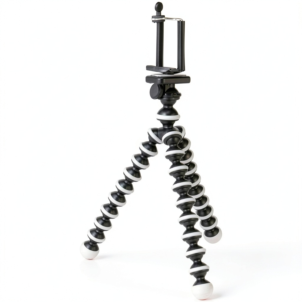 GPX Mini Flexible Tripod wrapped around a tree branch for stable shooting