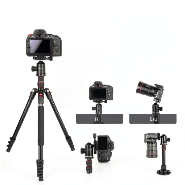 Neewer Aluminum Tripod Monopod 360 Ball Head Phone Holder-2