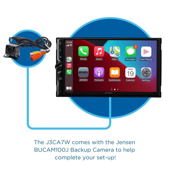 Jensen J3CA7W Car Stereo Touchscreen CarPlay Android Auto-5