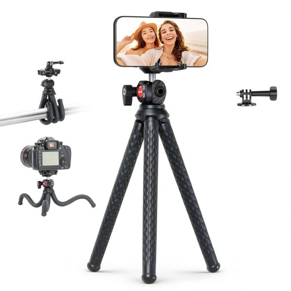 Neewer Flexible Tripod Camera Vlogging Stand with Remote-0