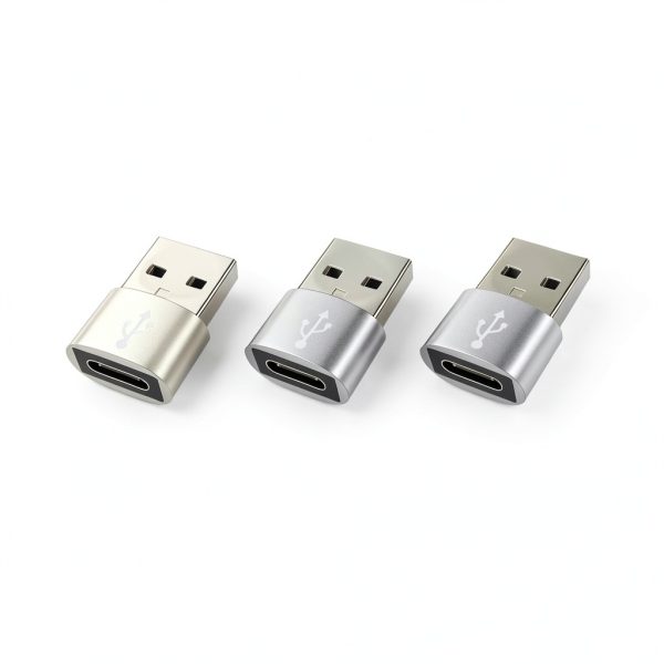 USB C Female to A Male Adapter 3 Pack Data Transfer Charging-1