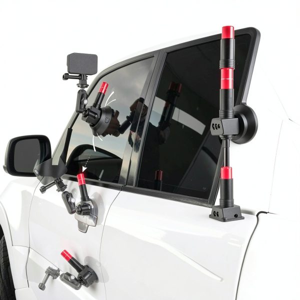 Neewer Triple Suction Cup Car Mount Kit Aluminum Alloy-4