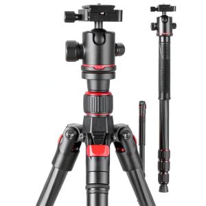 NEEWER Carbon Fiber Tripod Monopod DSLR Camera Ball Head-0