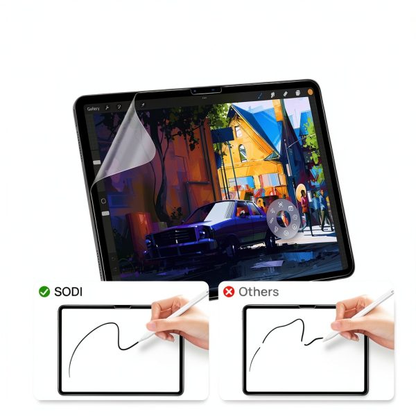 Paper Like Screen Protector iPad Apple Pencil Drawing Note-3