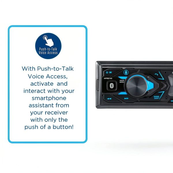 Jensen MPR210 Single DIN Stereo Bluetooth LCD Voice-3