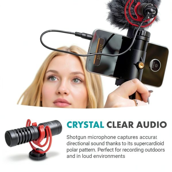 Movo iVlog3 Smartphone Video Kit with Microphone and LED-2
