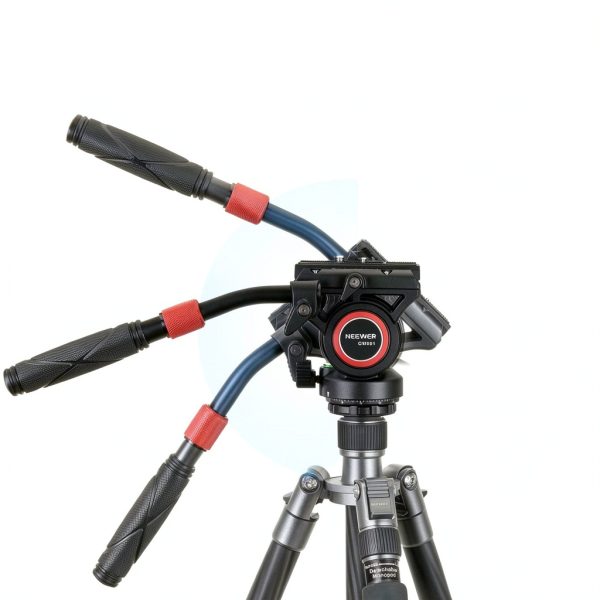 Neewer Fluid Head Tripod Lightweight Aluminum DSLR Video-4