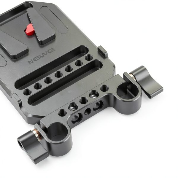 Neewer V Mount Battery Plate Dual Rod Clamps Camera Rig-5