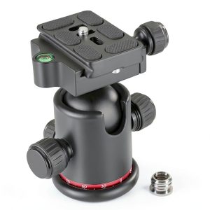 Neewer Metal 360 Degree Ball Head for DSLR Cameras Tripod-0