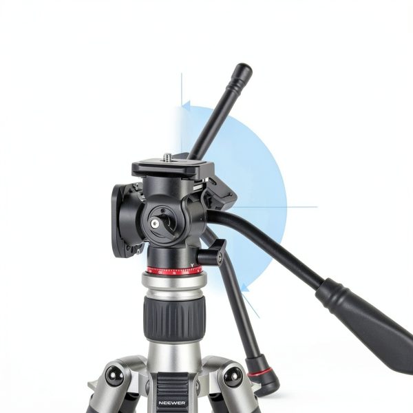 Neewer Tripod Fluid Head Metal Compact Camera Pan Tilt-2