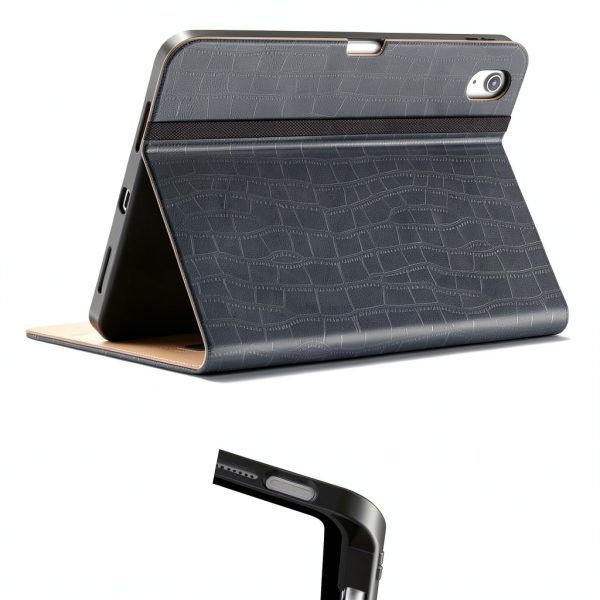 VIKESI iPad Case Leather Cover Pencil Holder Hand Strap-2