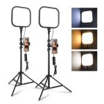 Neewer Basics LED Video Light Panel Kit Dimmable CRI95+-0
