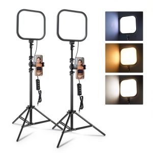 Neewer Basics LED Video Light Panel Kit Dimmable CRI95+-0