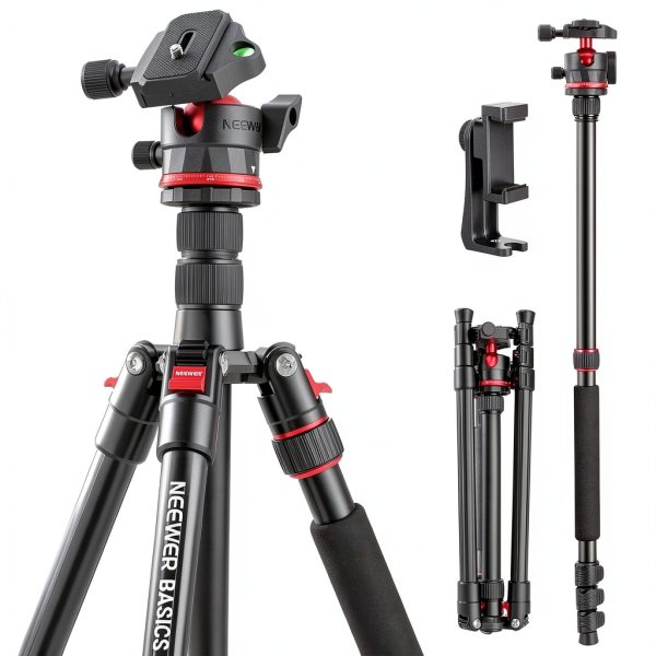 Neewer Basics Travel Tripod Monopod Camera Phone Stand-0