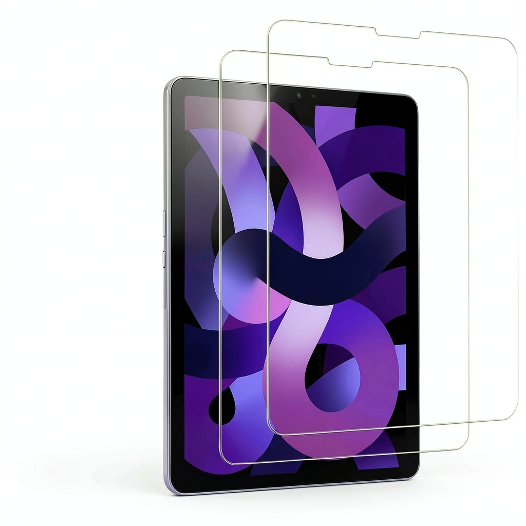 Entronix screen protector applied on an iPad Mini displaying vibrant colors