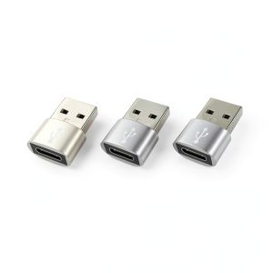 USB to USB C Adapter 3 Pack Charger Data Transfer Compatible-0