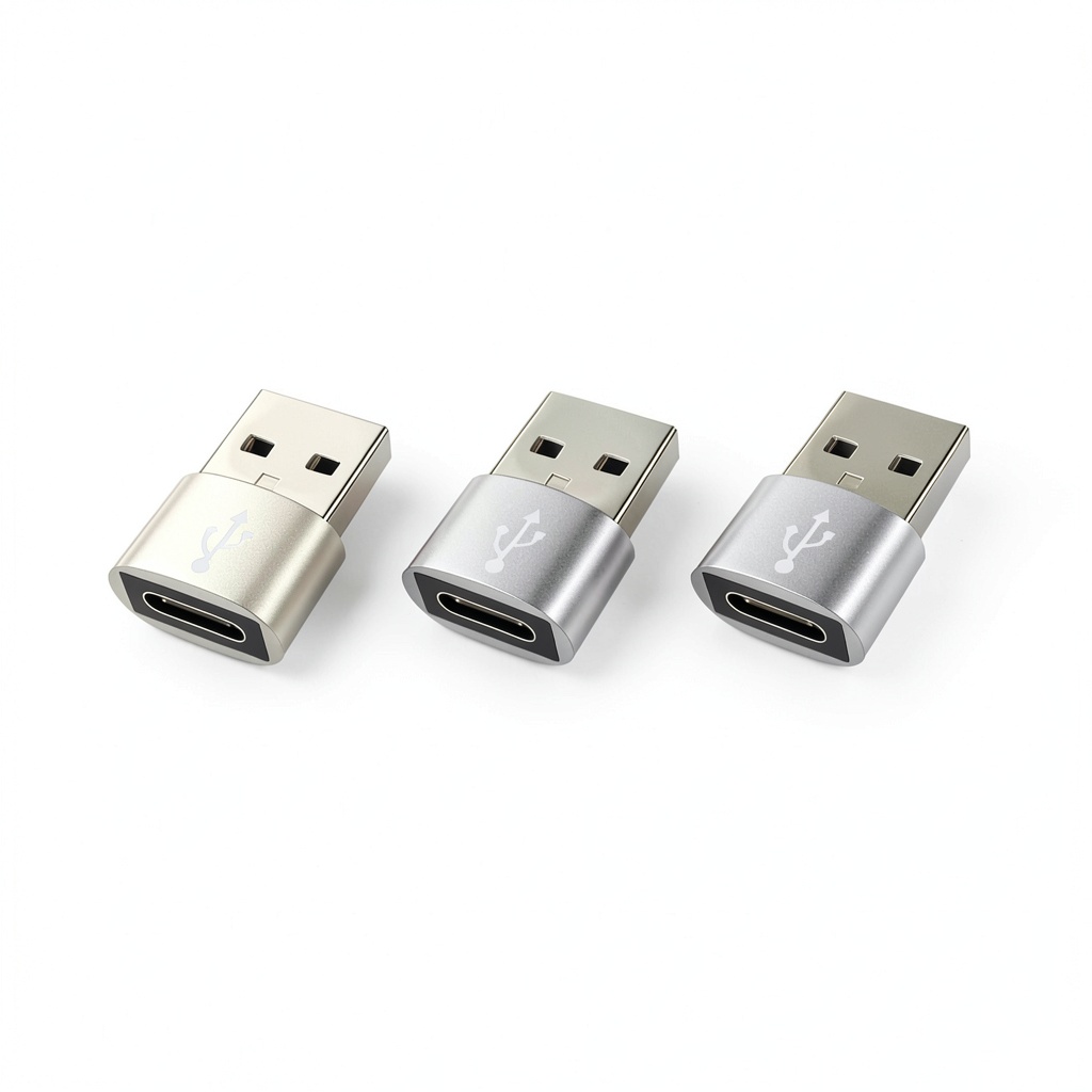 USB to USB C adapter plugged into a laptop showing connectivity