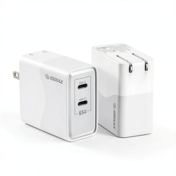 Esoulk 65W Dual USB-C Wall Charger Fast Compact-6