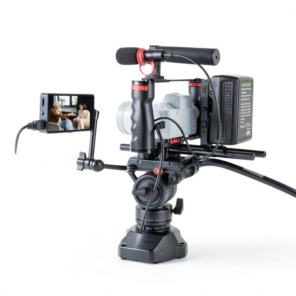 Neewer Video Tripod Fluid Head Aluminum DSLR Camera Stand-3