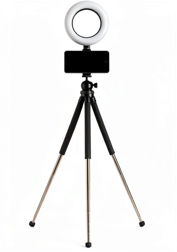Sunpak Portable Vlogging Kit Smartphone Holder Ring Light-0