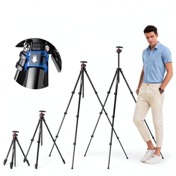 Neewer Basics Travel Tripod Camera Stand Ball Head Arca-6