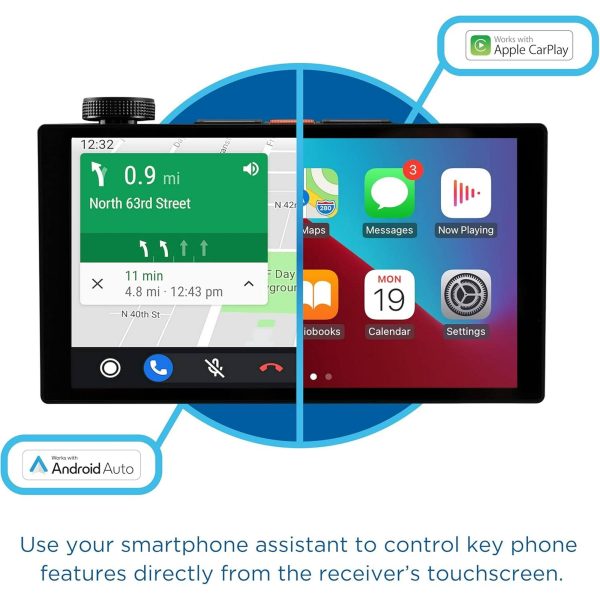 Jensen J5UP7 Double DIN Receiver CarPlay Android Auto-9