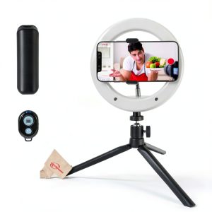 Vivitar RL-8 LED Ring Light Adjustable Brightness Color-0