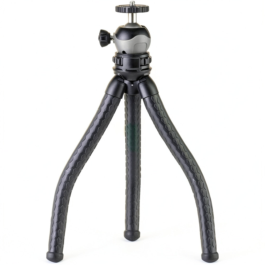 Installing CARSON BoaPod Flexible Tripod Portable Bluetooth Remote on a wooden desk