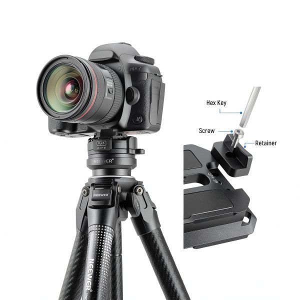 Neewer Arca Quick Release Plate Aluminum Alloy Camera Mount-1