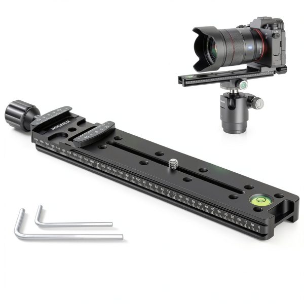 Neewer 200mm Nodal Slide Camera Rail Quick Release Clamp-0