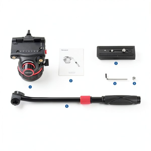 Neewer Heavy Duty Fluid Head Tripod Pro Damping Camera-7