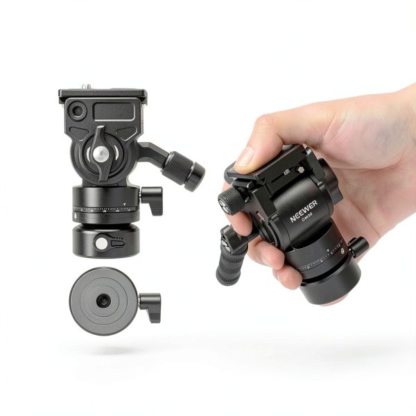 Neewer GM35 Tripod Head Leveling Base Arca Type QR Plate-3