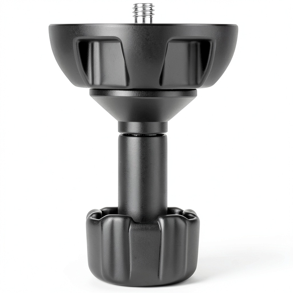 Neewer 75mm Bowl Adapter mounted on a tripod with fluid head
