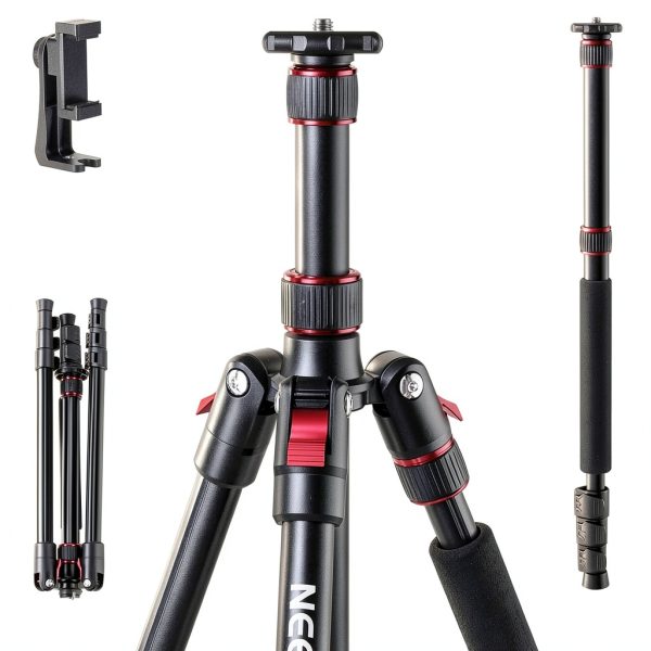 Neewer Basics TP15 Tripod Monopod Heavy Duty Aluminum Travel-0
