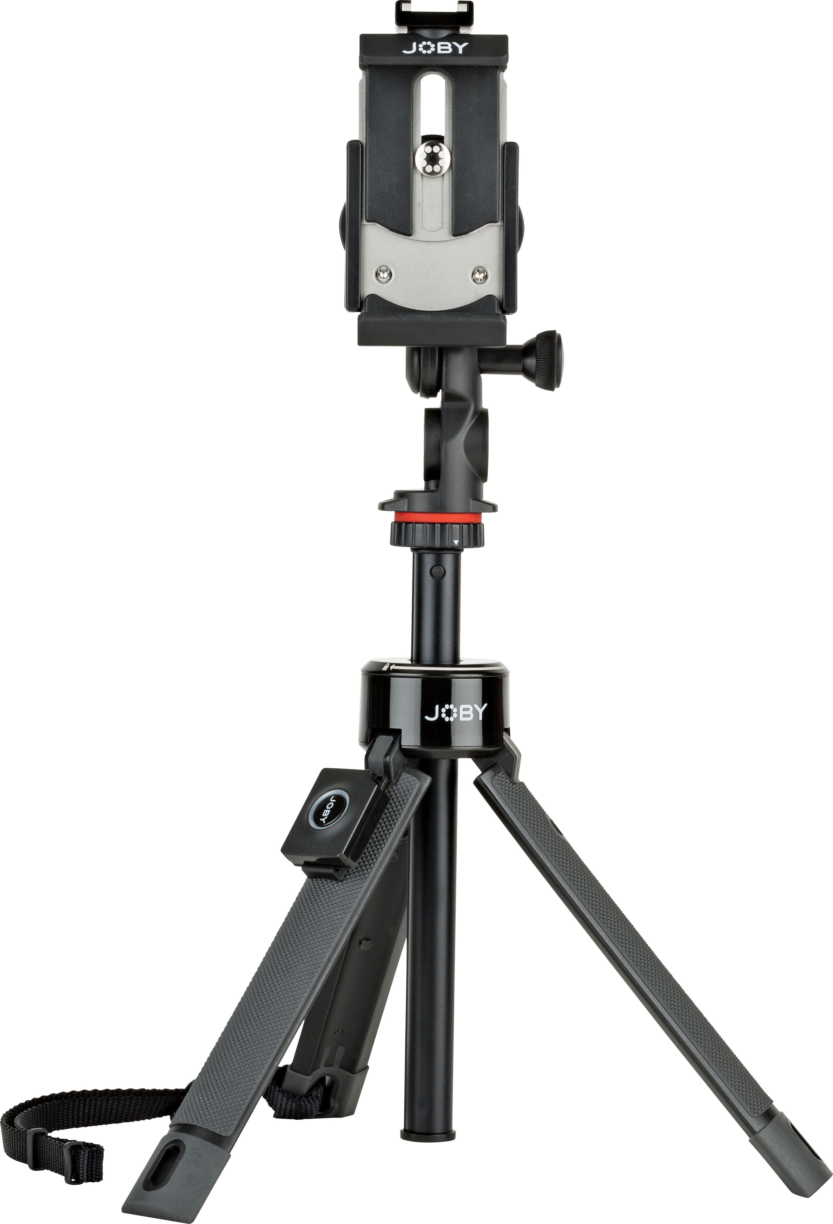 'Joby TelePod PRO tripod extended to 31 inches on a rocky surface'