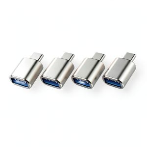 USB A to USB C Adapter 4PCS OTG Type C Converter Compatible-0